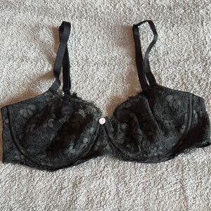 Victoria's Secret Black Lace Underwire Bra